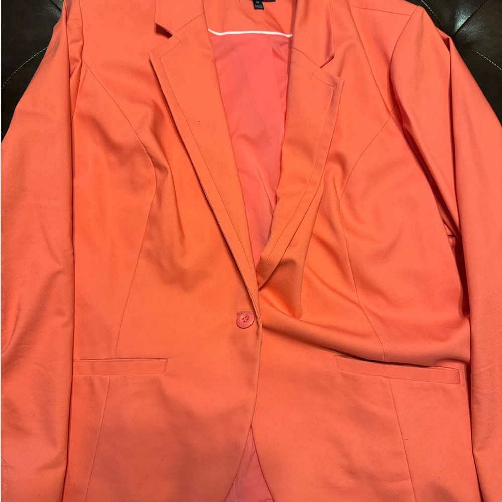 Lane Bryant Coral Blazer